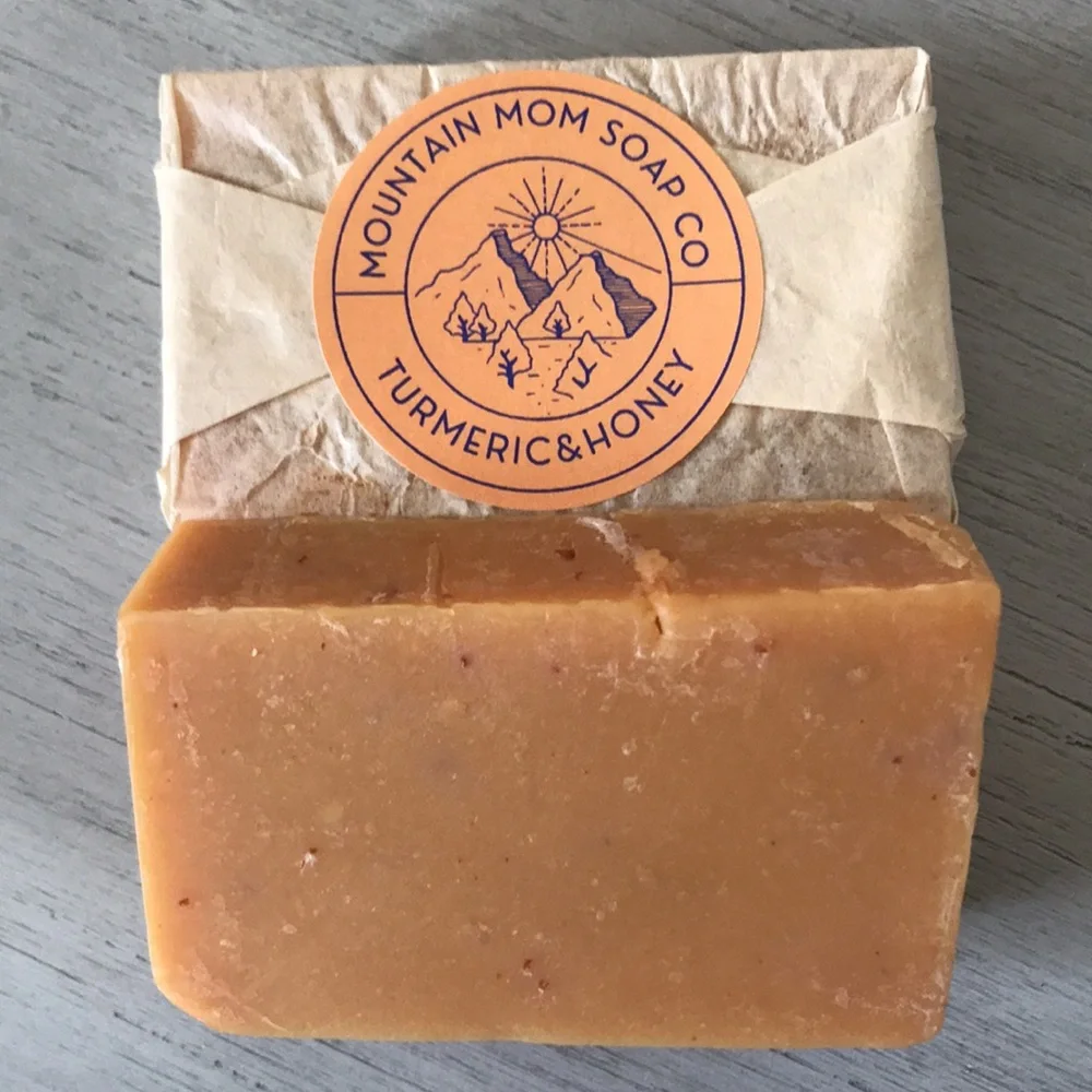 Organic Turmeric , Honey , Orange , Oatmeal soap - Picture 3 of 5